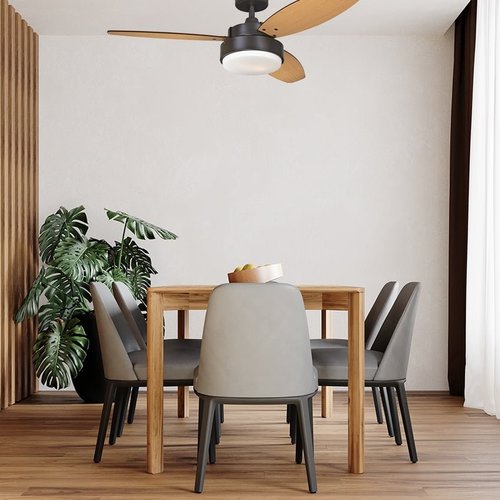 מאוורר תקרה ווסטינגהאוס 42″ ALLOY ברונזה ועץ עם שלט ולד מובנה 20W Westinghouse