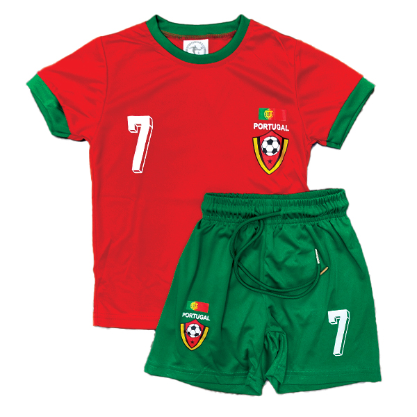 חליפת כדורגל לילדים פורטוגל | מידות 4-14 | BOARDERLINE