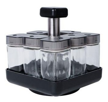 מעמד 8 צנצנות תבלינים Behringer NY-5669