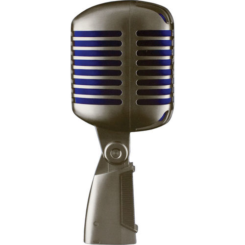 מיקרופון דינמי Shure Super 55 Supercardioid Dynamic Microphone (Chrome with Blue Foam)