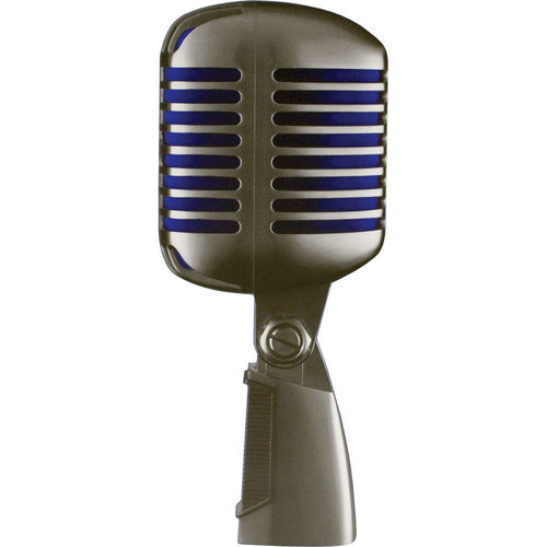 מיקרופון דינמי Shure Super 55 Supercardioid Dynamic Microphone (Chrome with Blue Foam)