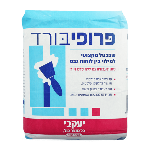פרופיבורד – מילוי והדבקת לוחות גבס