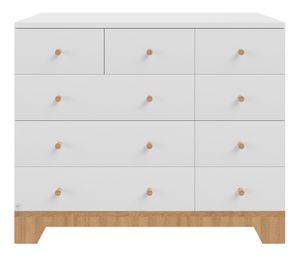 שידת החתלה 120 ס"מ עם 9 מגירות ומסילות טריקה שקטה דגם נגב