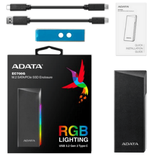 מארז חיצוני לכונן פנימי A-Data External Black Box for SSD M.2 AEC700GU32G2-CGY