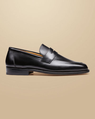 לופרס פני – שחור - Penny Loafers - Black