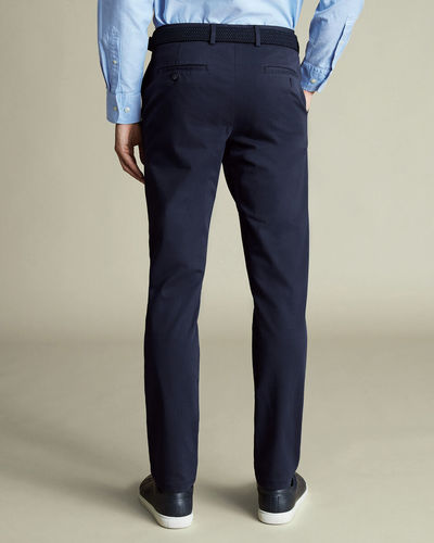 מכנסי צ'ינו אל קמט כחולים Ultimate Non-Iron Chinos - French Navy