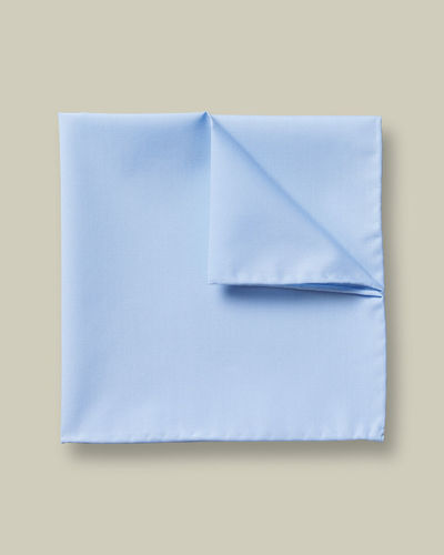 מטפחת כיס -Cotton Pocket Square - Sky Blue
