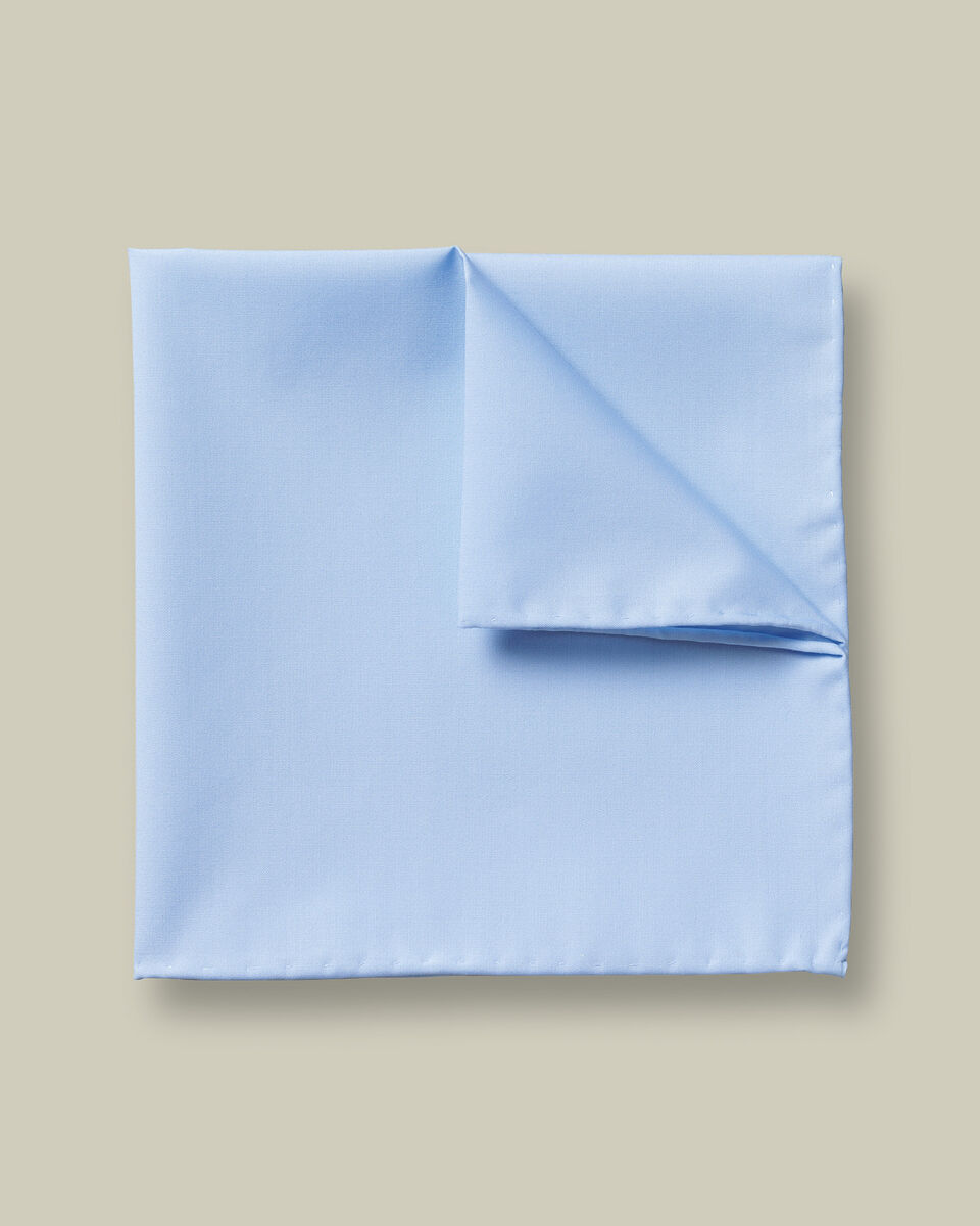 מטפחת כיס -Cotton Pocket Square - Sky Blue