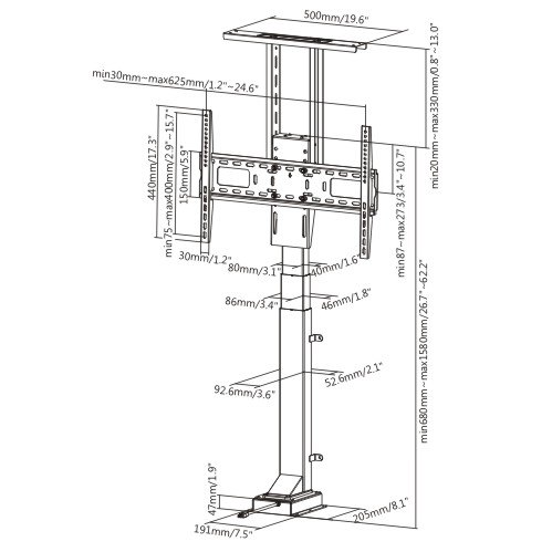 מעלית מרהיט לטלוויזיה עד 65