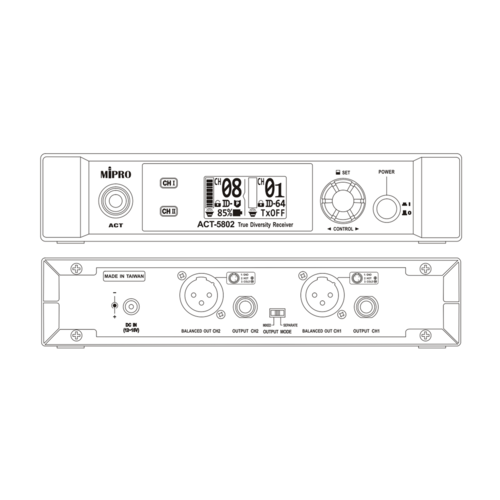 מקלט כפול MiPro ACT5802