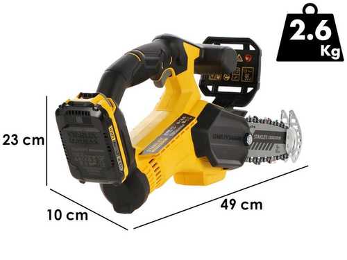מיני מסור שרשרת נטען 20V
