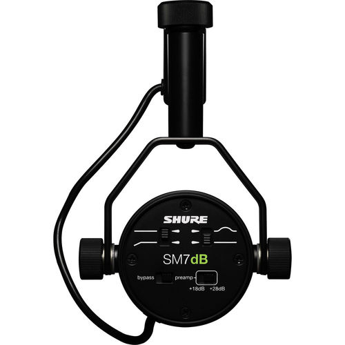 מיקרופון דינמי עם קדם מגבר Shure SM7dB Vocal Microphone with Built-In Preamp