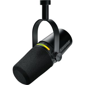 מיקרופון דינמי לפודקאסט Shure MV7+ Podcast XLR/USB Microphone (Black)