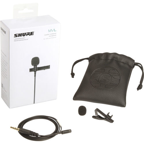 מיקרפון דש לסמארטפונים Shure MOTIV MVL Omnidirectional Lavalier Microphone for Smartphones