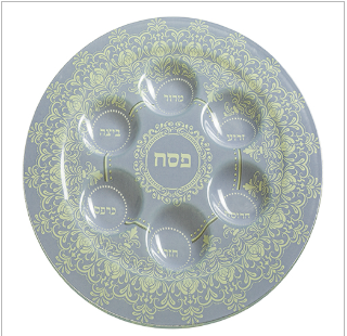 קערת פסח זכוכית מהודרת 35 ס