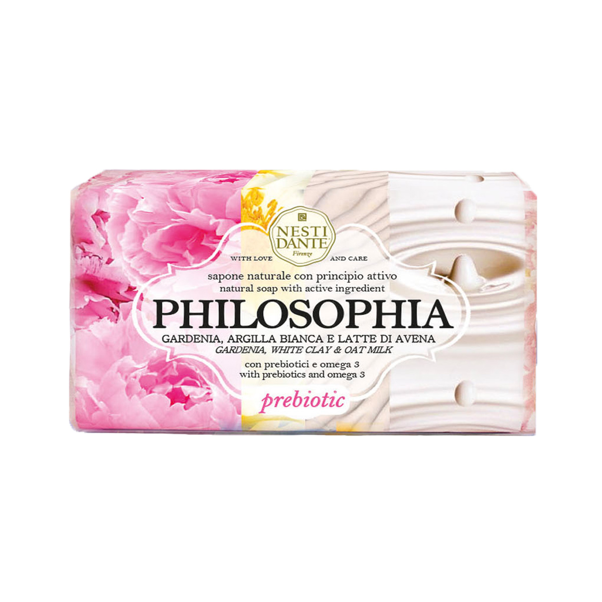 Nesti Dante Philosophia prebiotic סבון מוצק טבעי עם תמציות צמחים 250 גרם