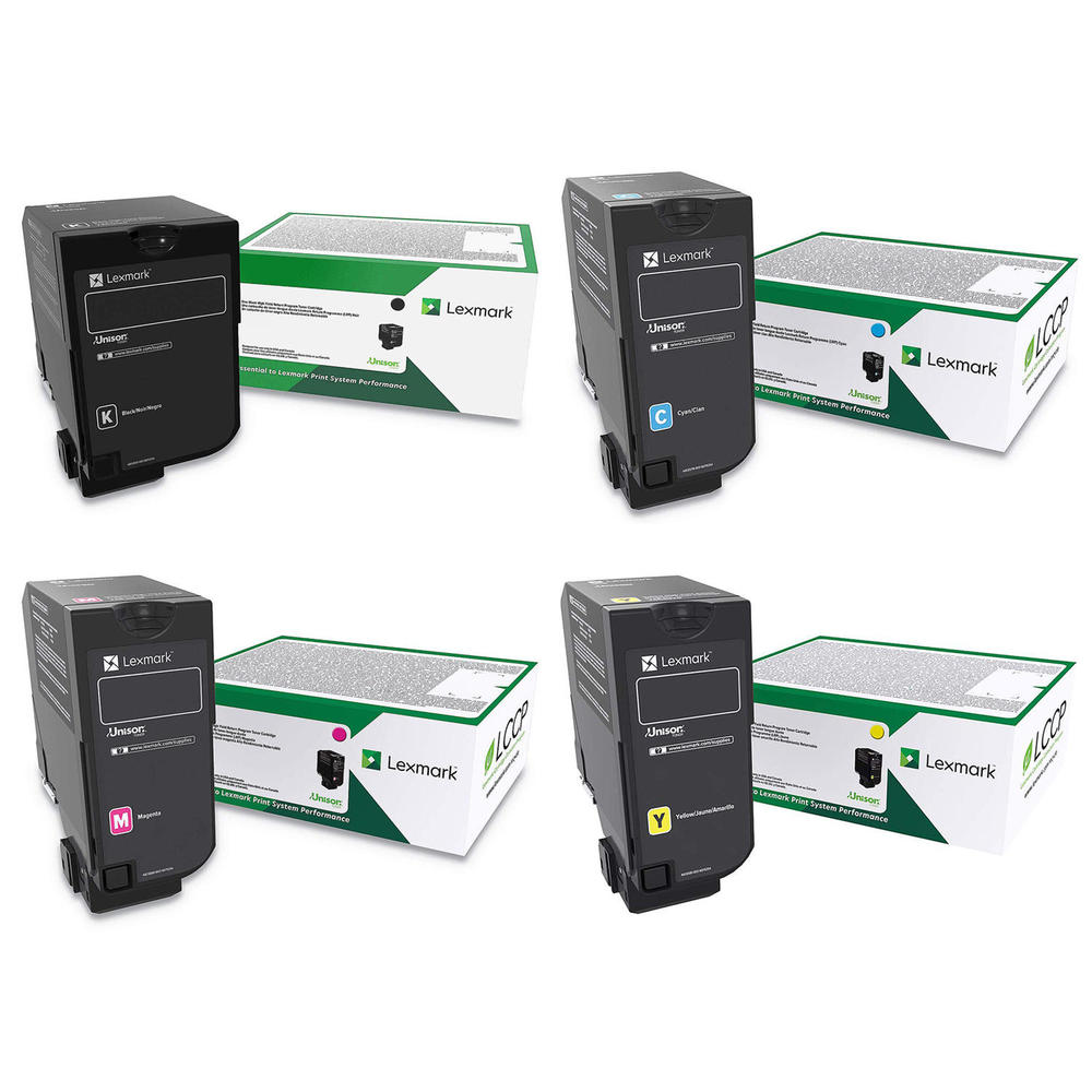 סט טונרים מקוריים Lexmark CS730/5,CX730