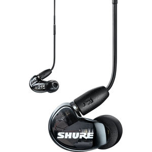 אוזניות Shure SE215 Sound-Isolating In-Ear Stereo Earphones (Black)