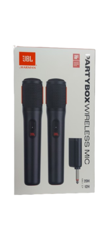 זוג מיקרופונים אלחוטיים JBL PARTYBOX WIRELESS MIC 