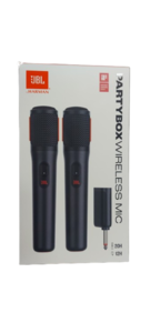 זוג מיקרופונים אלחוטיים JBL PARTYBOX WIRELESS MIC 
