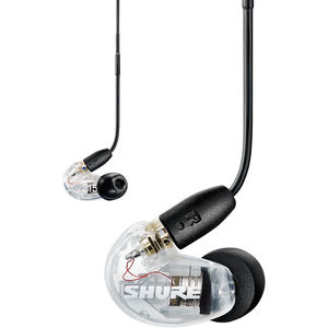 אוזניות Shure SE215 Sound-Isolating In-Ear Stereo Earphones (Clear)