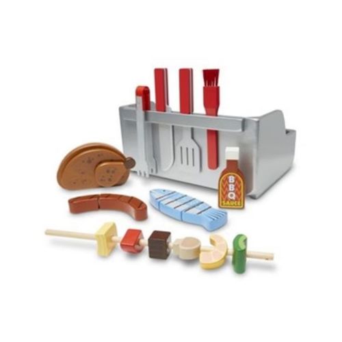 סט גריל מנגל מעץ איכותי מבית מליסה ודאג Melissa and Doug