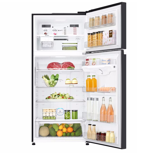 מקרר מקפיא עליון - 506 ליטר LG אל ג'י GR-M6781BU זכוכית שחורה
