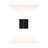 מנורת קיר שחורה BILUX UP&DOWN 2X2.5W IP54 אור חם NISKO
