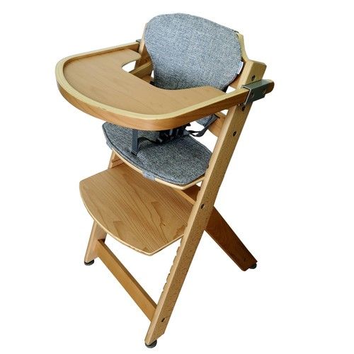 כסא אוכל רב שלבי מעץ BabySafe GrowWithMe מגיל 6 חודשים ועד 10 שנים. 