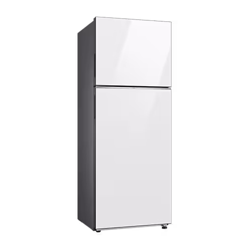 מקרר מקפיא עליון - 470 ליטר Samsung סמסונג BeSpoke RT48CB6626WH זכוכית לבנה