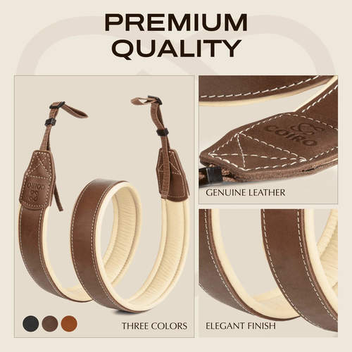 רצועת צוואר מרופדת למצלמה  Coiro Brown 
