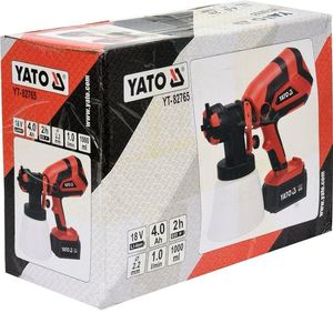 מרסס צבע נטען 18V +סוללה 4AH+מטען YATO