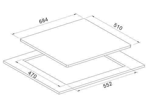 כיריים גז LY VENT HOT676