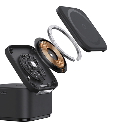 מטען אלחוטי מגנטי 2 ב-1 Baseus MagPro Wireless 25W –