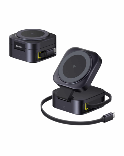 Baseus PicoGo Series 2-in-1 Magnetic Wireless Charger Qi2 6