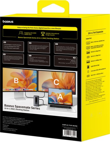 Baseus Spacemate 10-in-1 Docking Station Hub