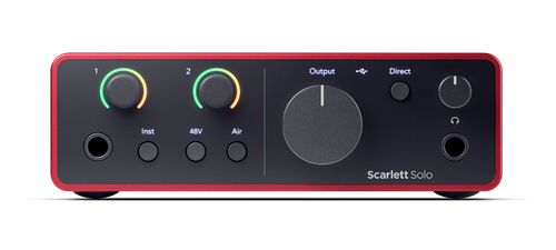  כרטיס קול Scarlett Solo 4th Gen חברת Focusrite
