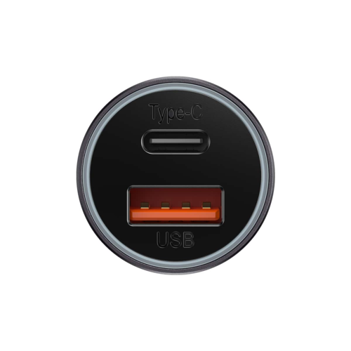 מטען מהיר לרכב Baseus Golden Contactor Max Dual Fast Charger Car Charger U+C 60W