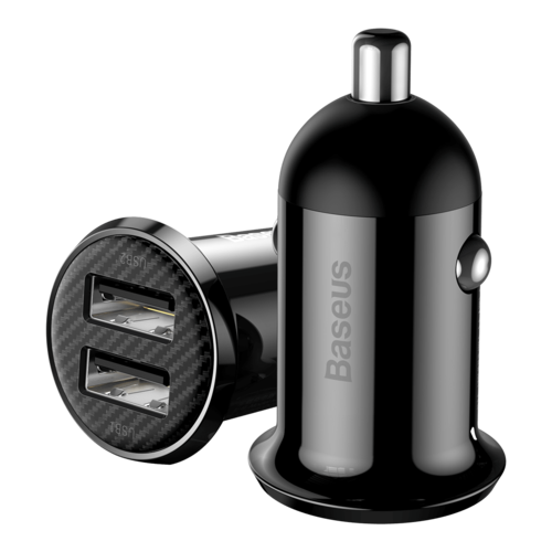מטען רכב Baseus Grain Pro Car Charger (Dual USB 4.8A)