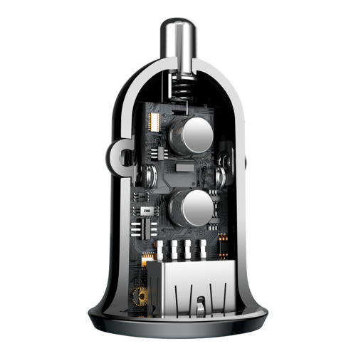 מטען רכב Baseus Grain Pro Car Charger (Dual USB 4.8A)