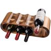 מעמד עץ ל-8 בקבוקי יין "Wine-Rack" מעץ Acacia איכותי 
