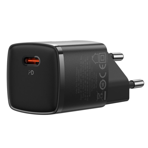 מטען קיר מהיר Baseus Cube Pro USB-C Fast Charger 30W שחור
