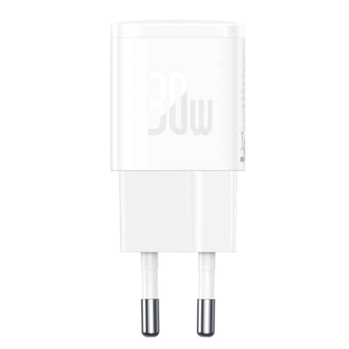 מטען קיר מהיר Baseus Cube Pro USB-C Fast Charger 30W לבן