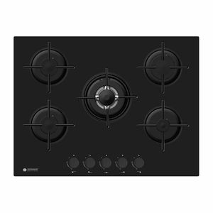 כיריים 5 להבות זכוכית GERMAINE שחור GER-HOB-5-ZONE-GLB