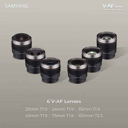 סט 3 עדשות סינמה לבחירה Samyang V-AF Lens Set for Sony E Full-Frame