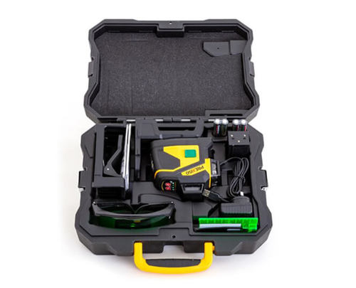 סט פלס לייזר ירוק 360 מעלות במזוודה דגם PLC3-360G פרקסיסו PREXISO