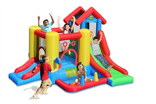 מתקן קפיצה בית 7 התחנות Happy Hop דגם 9019