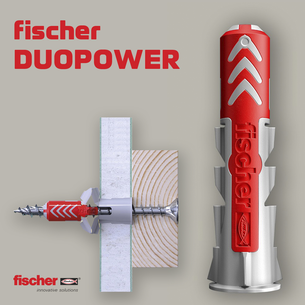 מיתד דיבל ניילון אוניברסלי בחר מידה FISCHER DUOPOWER