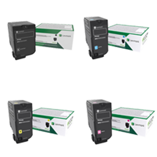 סט טונרים מקוריים Lexmark CS720 כמות גדולה