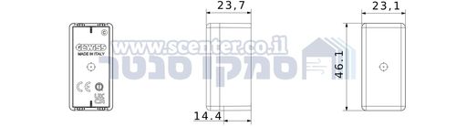 דמי 1 מקום עם חור לבן Top System גוויס 